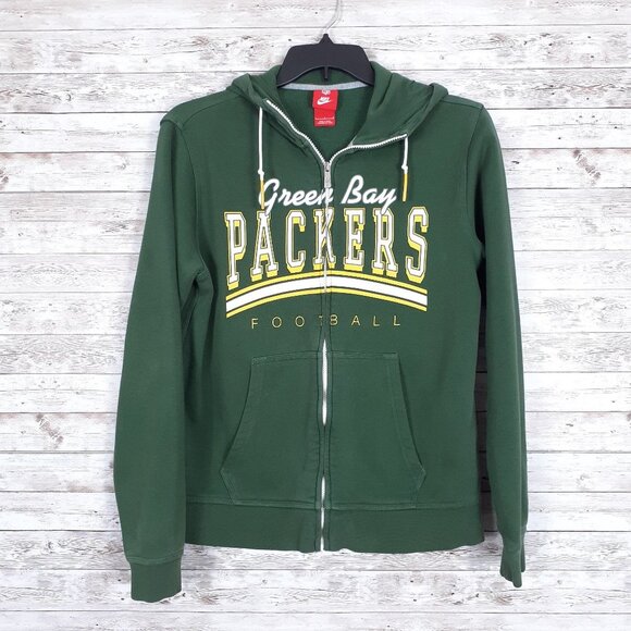 Nike NFL Hoodie L Green Bay Packers Football 431A - Picture 1 of 5